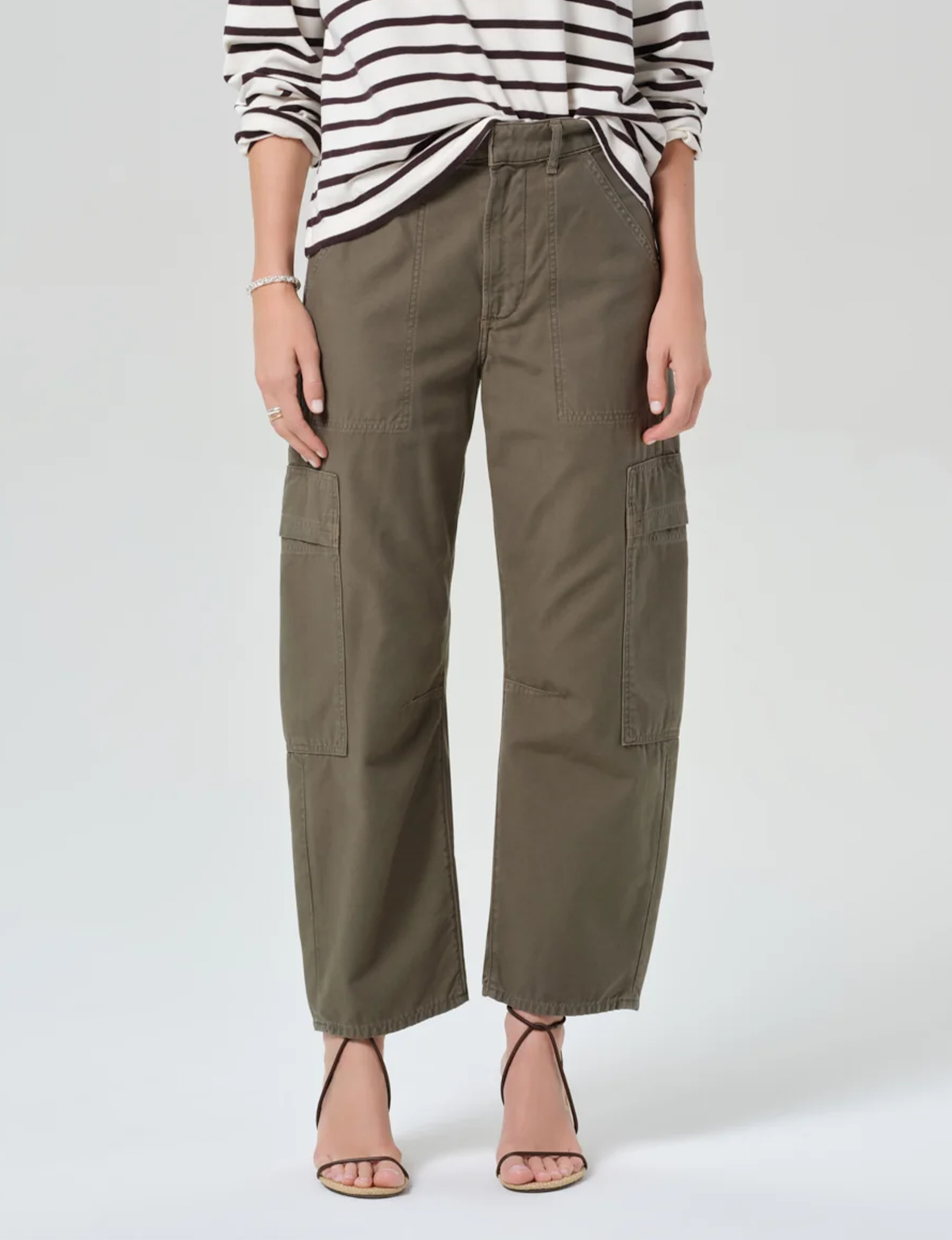 Marcelle Low Slung Cargo Pants, Dogwood