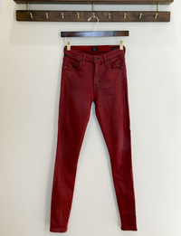 Citizens Of Humanity Rocket Skinny Jeans, Coated Red