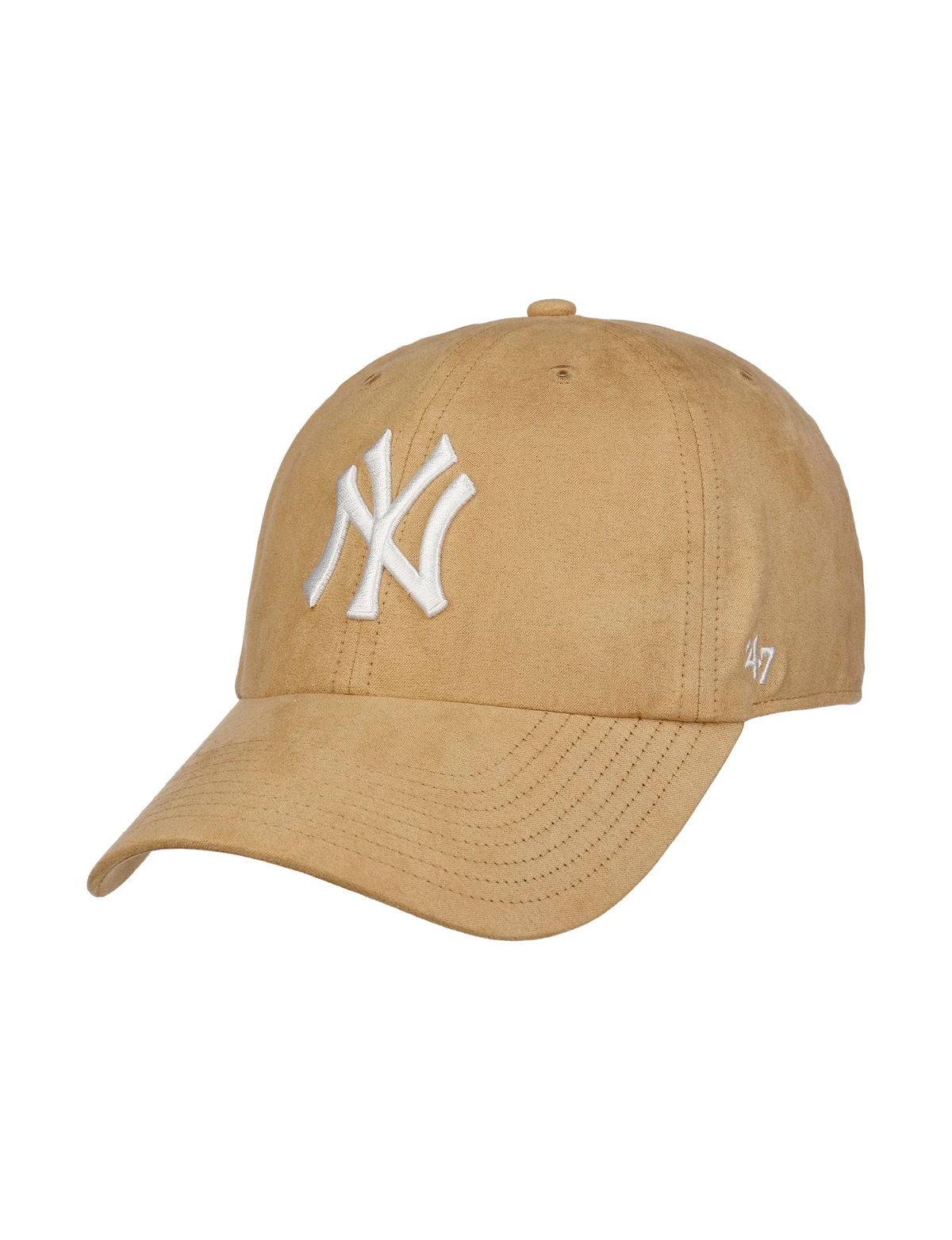 NY Yankees Ballpark Suede Hat, Khaki