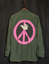 Vote For Peace Jacket, Army Fade