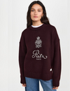 Ritz Cashmere Sweater, Bordeaux