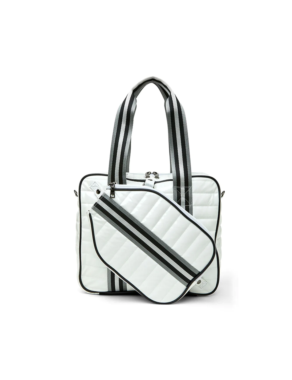 Sporty Spice Pickle Bag, White Patent
