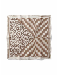 Animal Print Scarf, Neutral