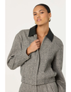 Nelly Jacket, Grey Herringbone