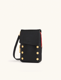 VIP Mobile Crossbody, Black/Brushed Gold