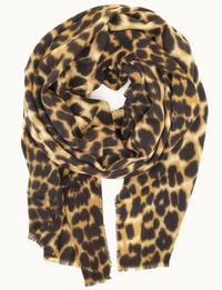 Oversized Animal Blankey Scarf, Leopard