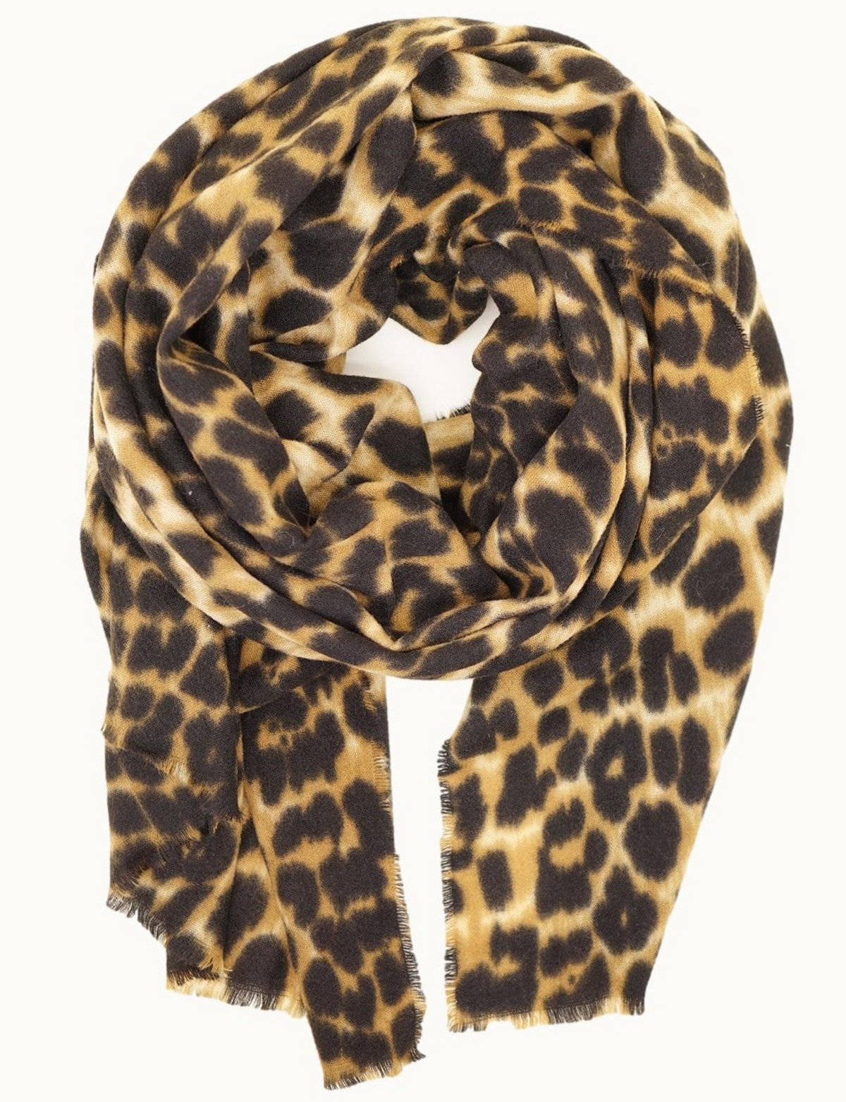 Oversized Animal Blankey Scarf, Leopard