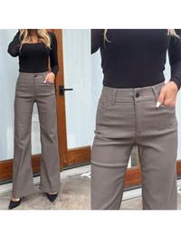 Amy Flare Pant, Brown Stripe