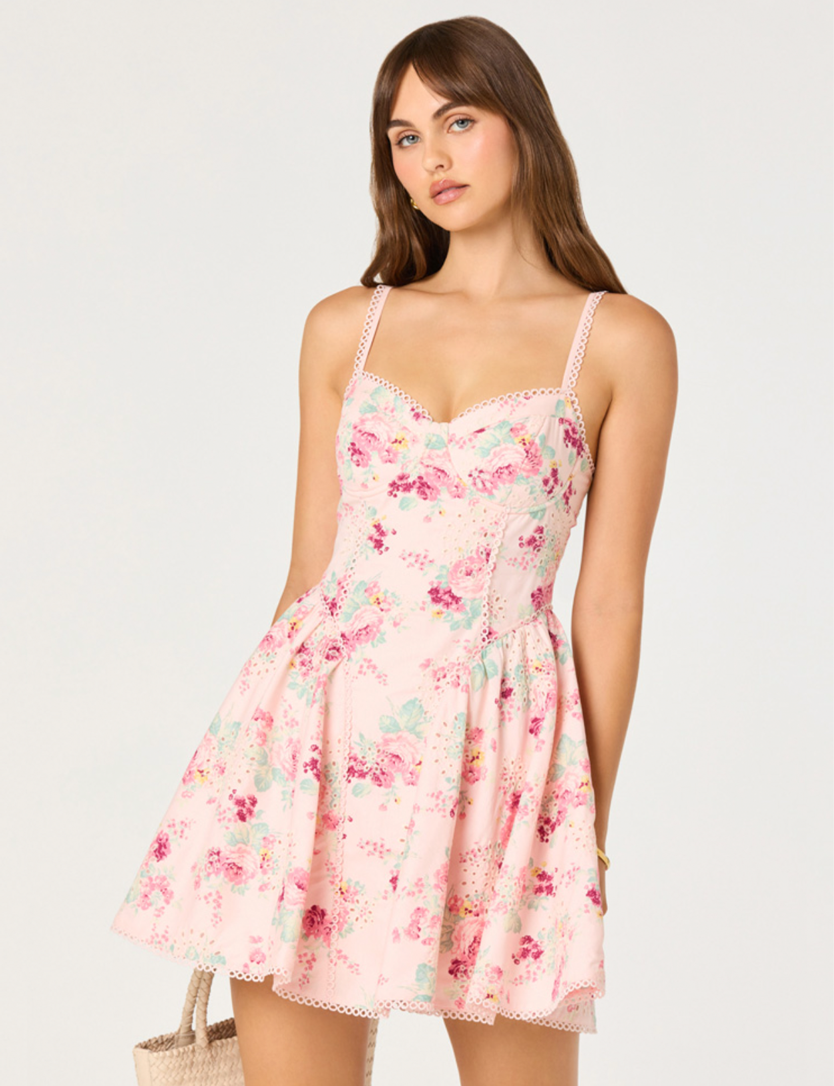 Birdie Dress, Pink Floral