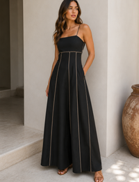 Daren Maxi Dress, Black
