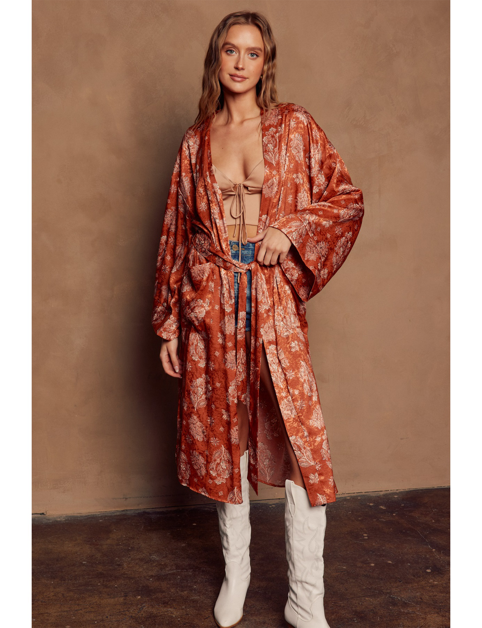 Sunchild Kimono, Burnt Sienna