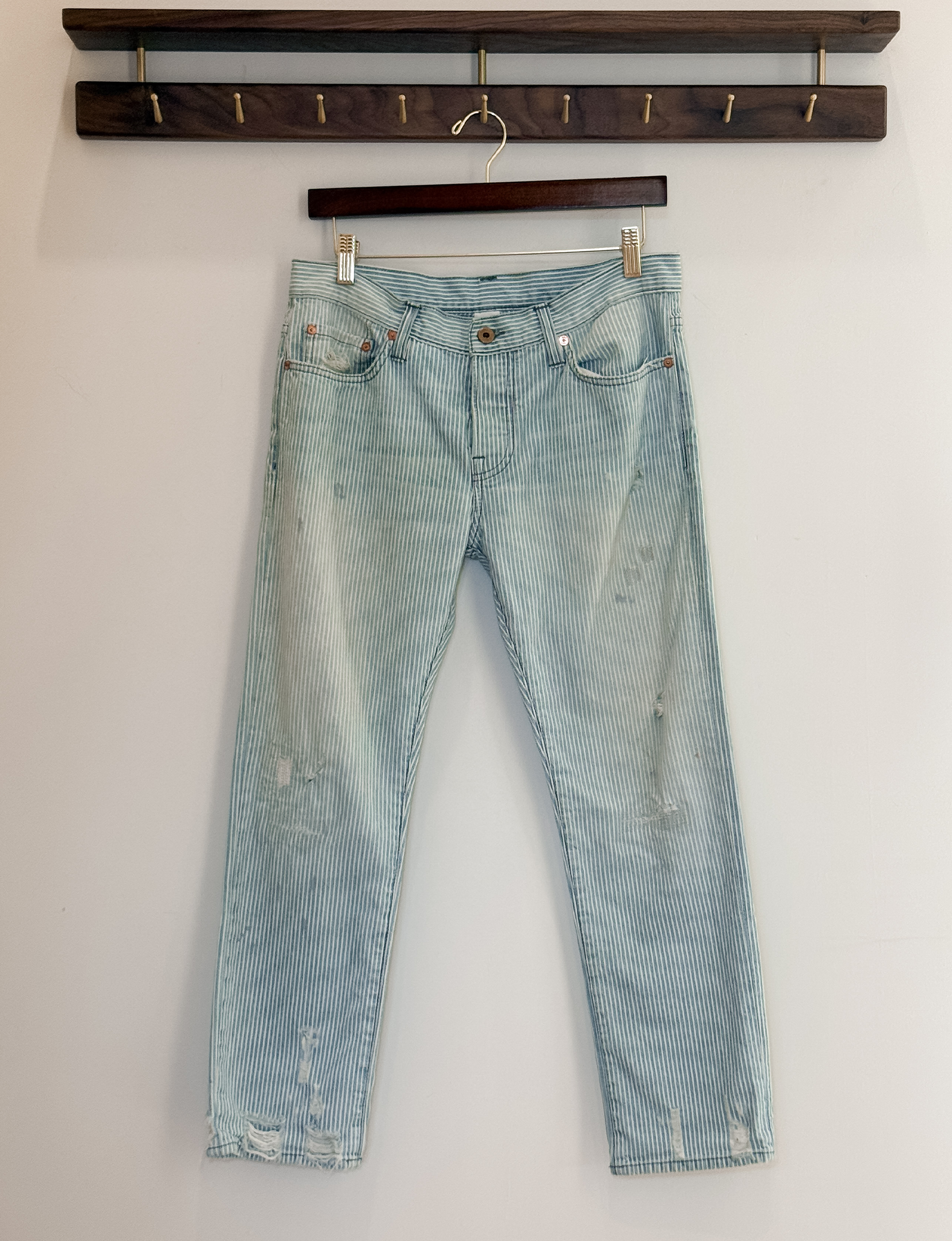 NSF Distressed Slim Leg, Faded Railroad