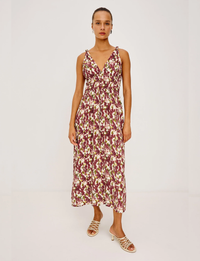 Marciana Dress, Cardinal Floral