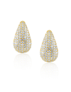 Celine Mini CZ Raindrop Earring, Gold