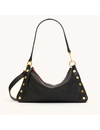 Kyle Medium Handbag, Black/Brushed Gold