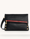 VIP Large Handbag, Black/Bushed Gold