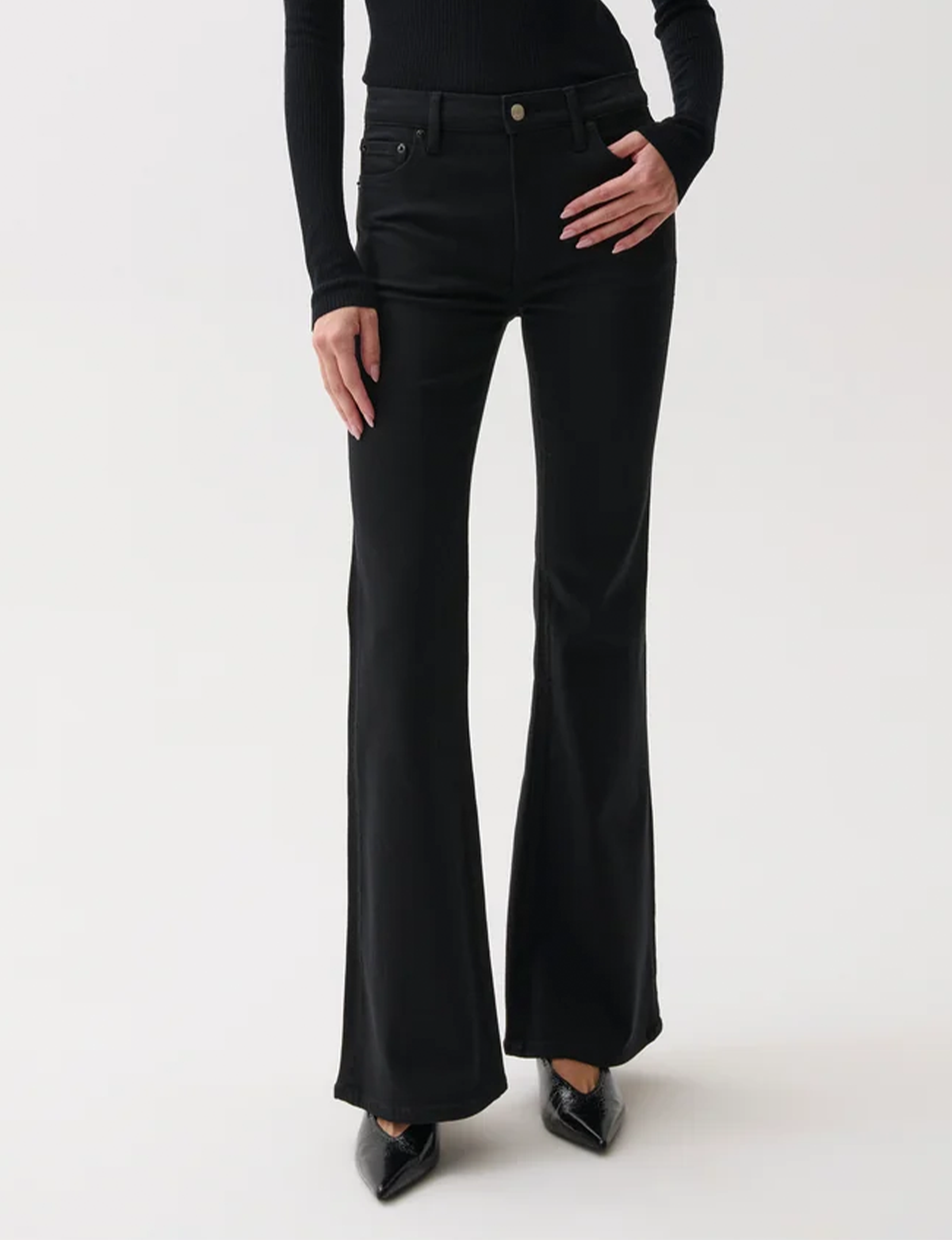 Kinsley Mid-Rise Ultra Flare, Black Ink
