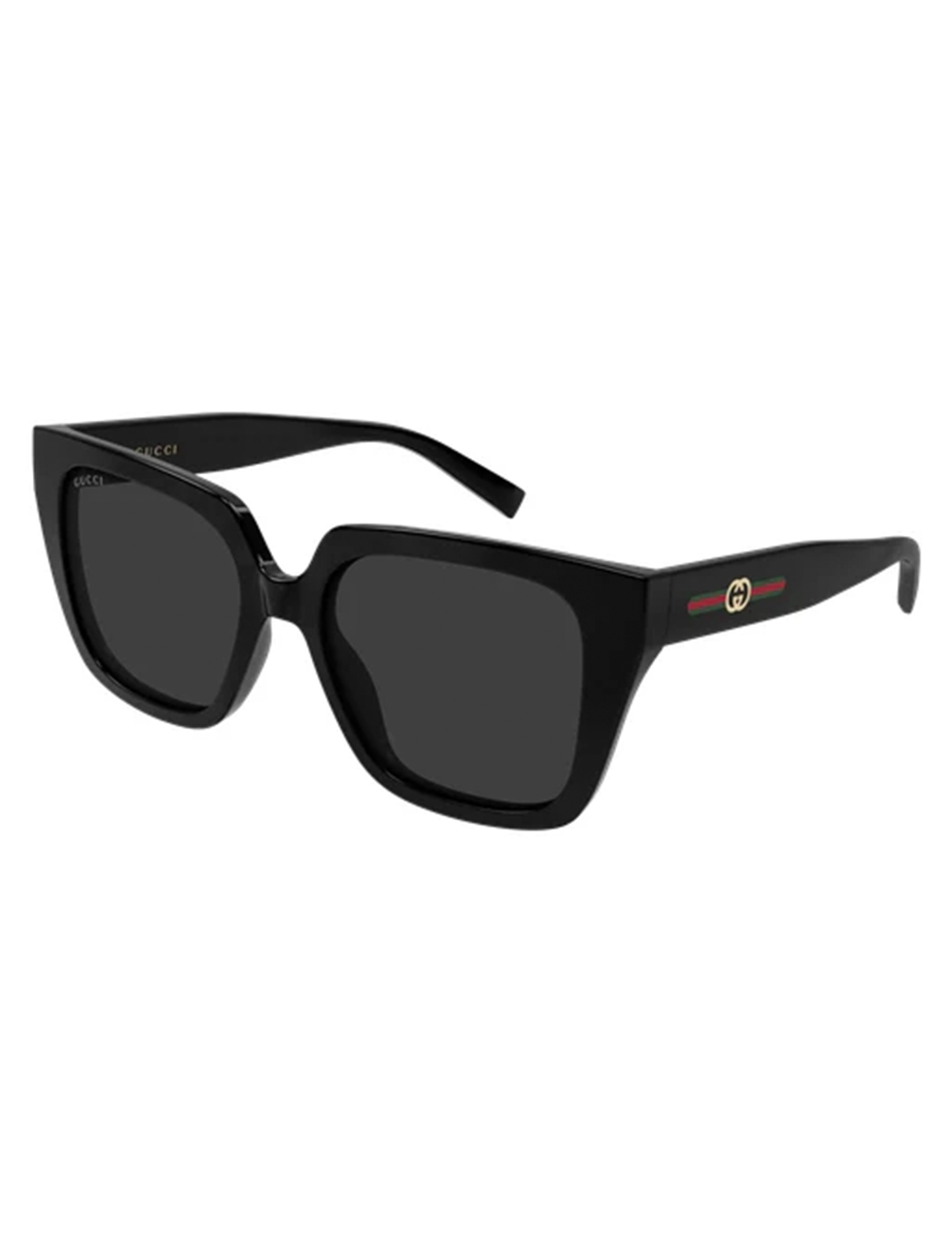 GG2102S 001 Sunglasses, Black/Grey