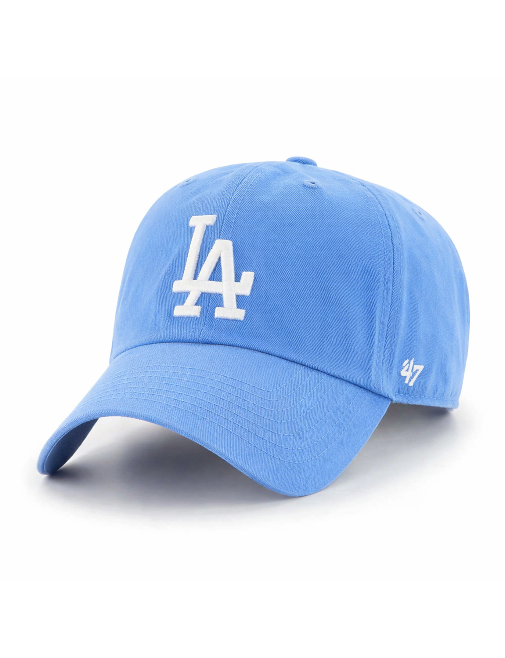 LA Dodgers Basic Ball Cap, Periwinkle/White