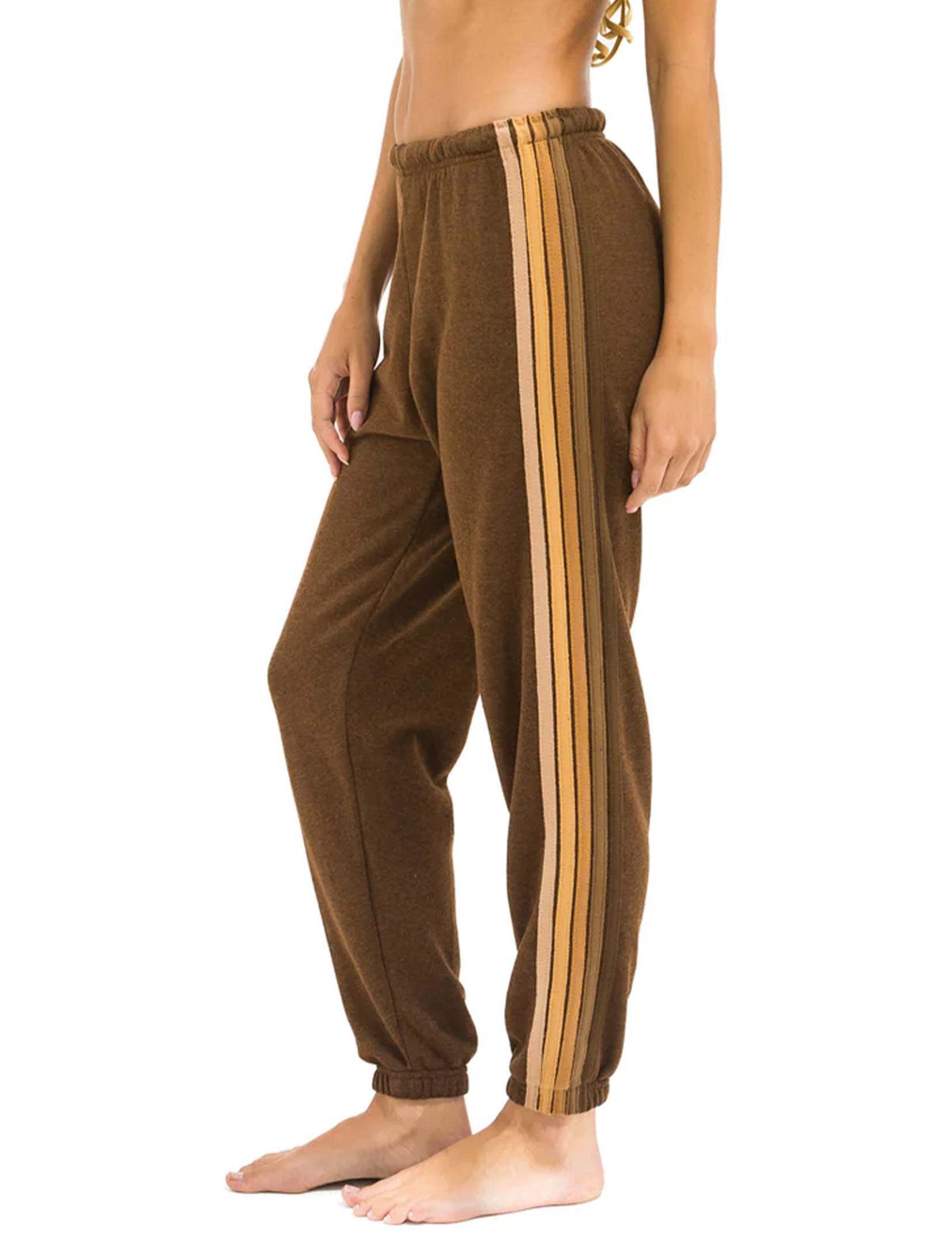 5 Stripe Sweatpants, Chocolate/Espresso