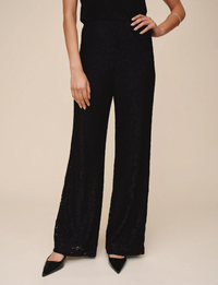 Pull On Lace Pant, Black