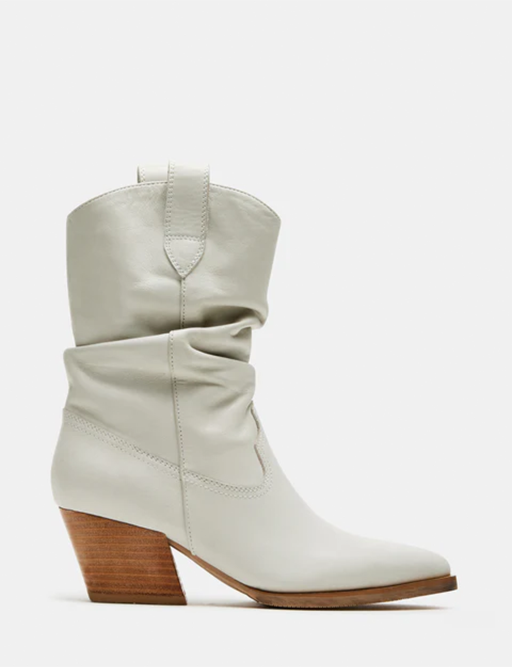 Taos Slouchy Bootie, Bone Leather