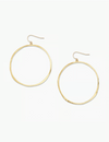 G Ring Earrings, Gold