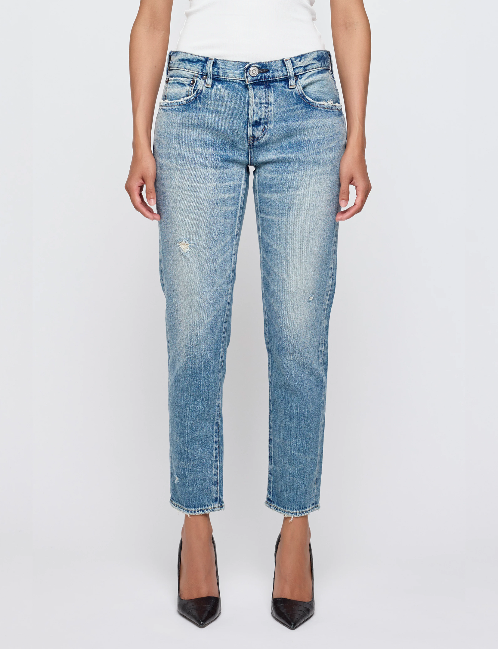 Hackney Tapered Leg, Light Blue