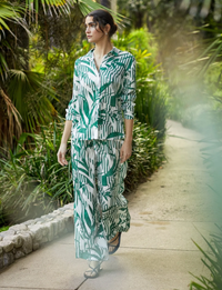 Classic Button Down, Palm Paradise