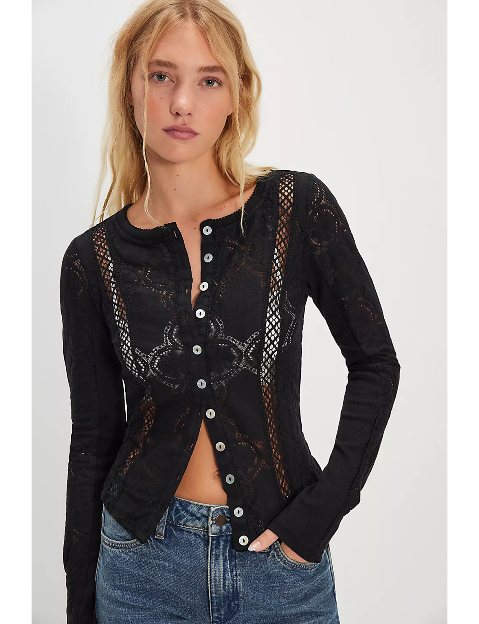 Jae Knit Long Sleeve, Black