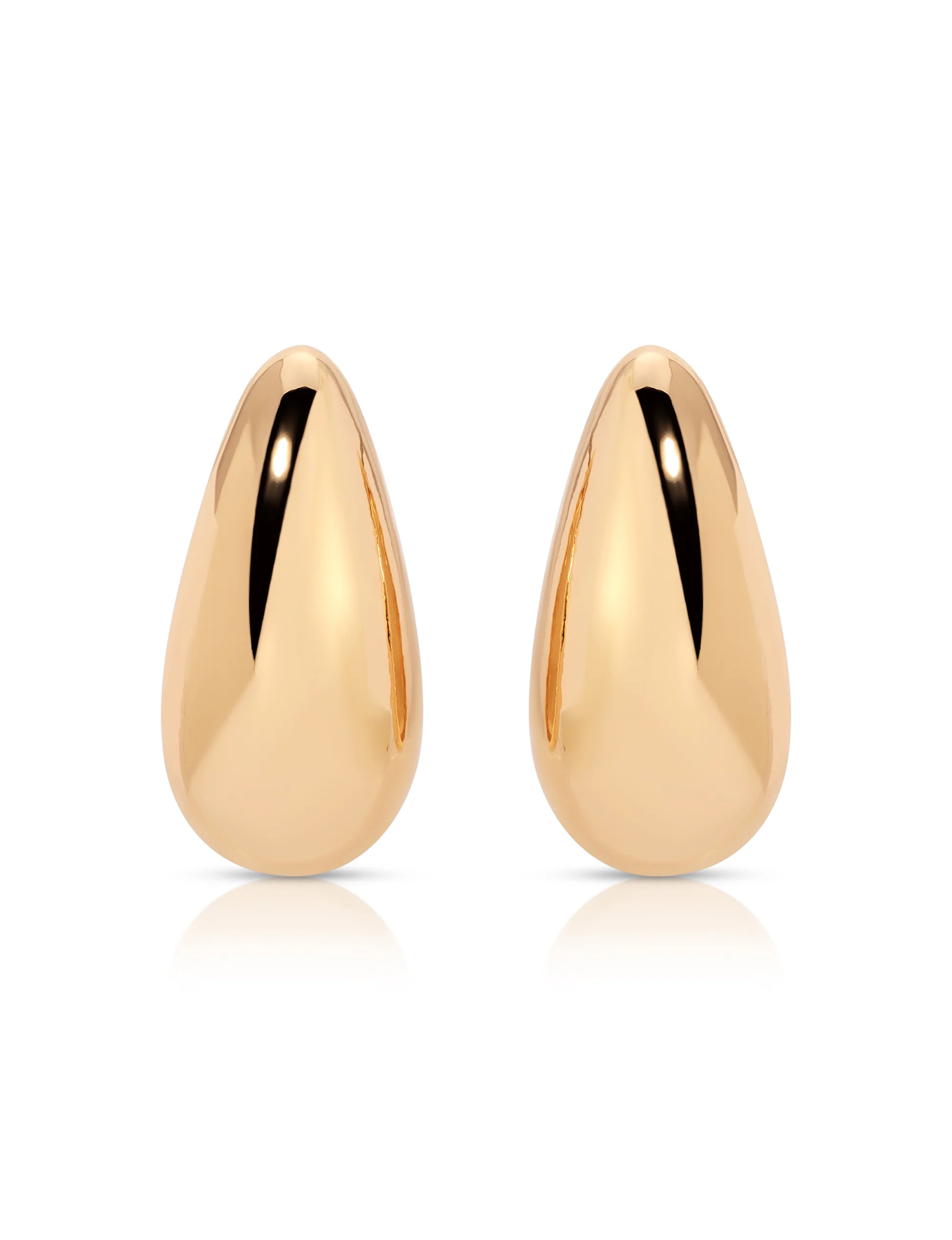 Teardrop Earrings, Gold