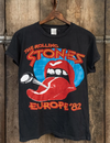 Rolling Stones Europe 82' Crew Tee, Coal