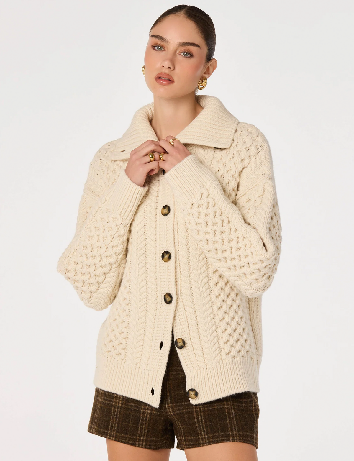 Crystelle Cardigan, Cream