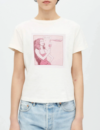 Classic Tee Drink Wine, Vintage White