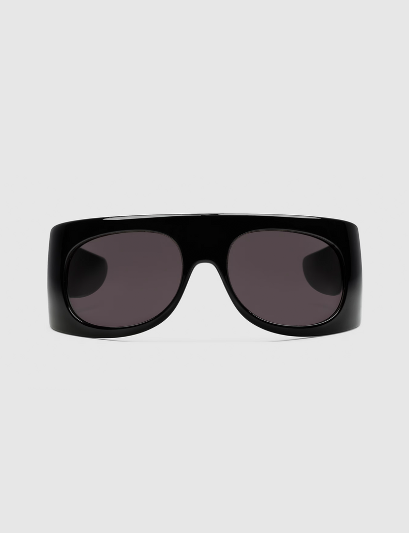 Wrap Sunglasses, Black/Grey