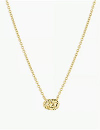 Crew Interlocking Necklace, Gold