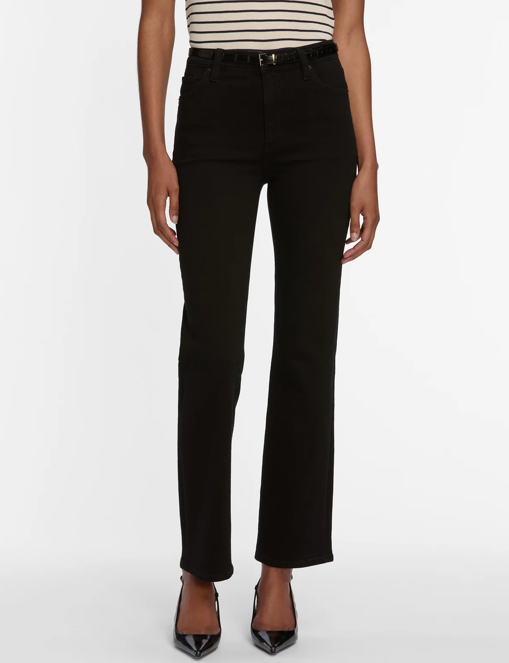 Le Sleek Straight Leg, Black