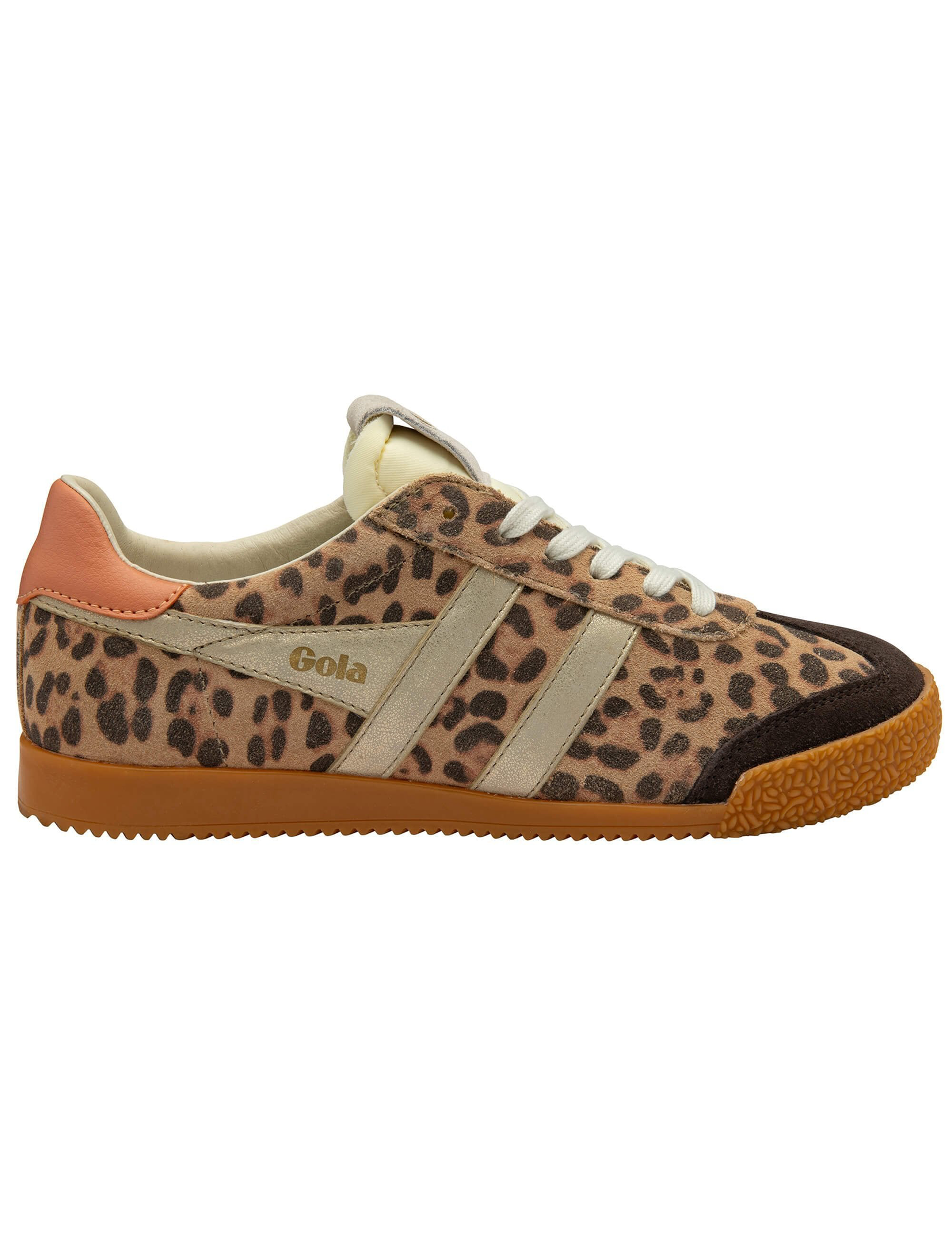 Elan Safari Sneaker, Leopard/Mocha/Gold/Terracotta