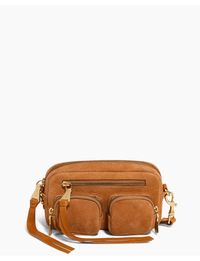 Away We Go Crossbody, Rustic Caramel Suede