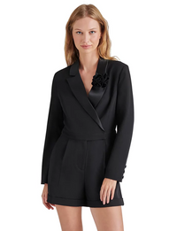 Sidonie Blazer Romper, Black