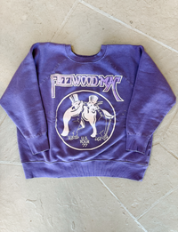 Fleetwood Mac U.S. Tour '77 Shrunken Crew Fleece, Plum