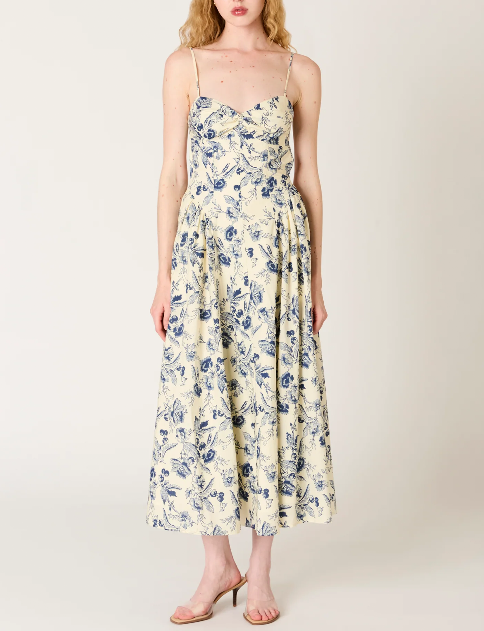 Destene Dress, Natural/Navy