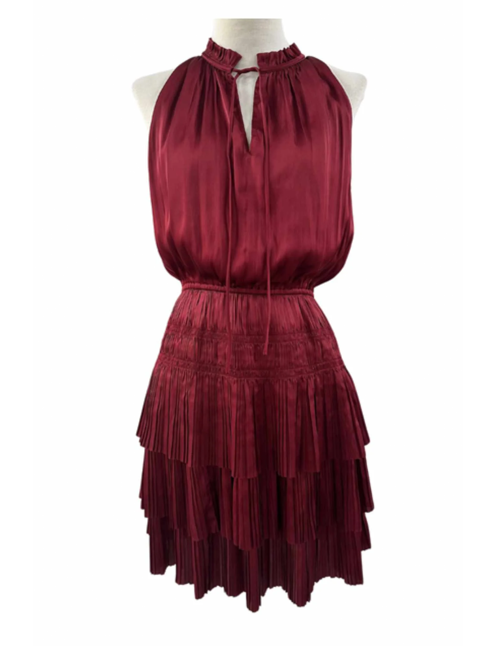 Alix Dress, Maroon