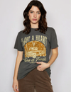 Lainey Wilson 'Heart Like a Truck' Unisex Tee, Charcoal