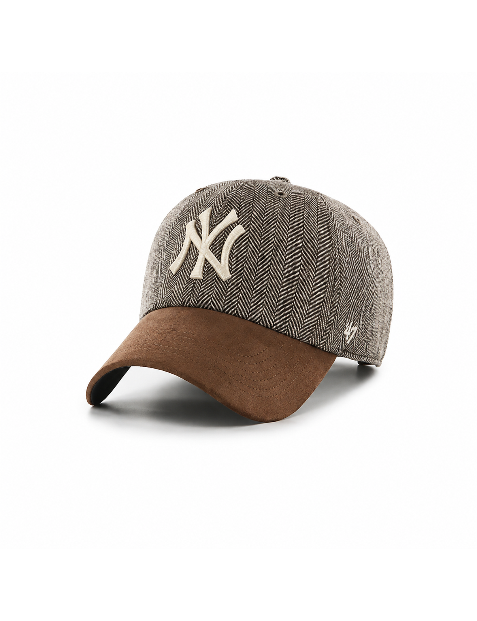 NY Yankees Cherrington Hat, Brown/Cream