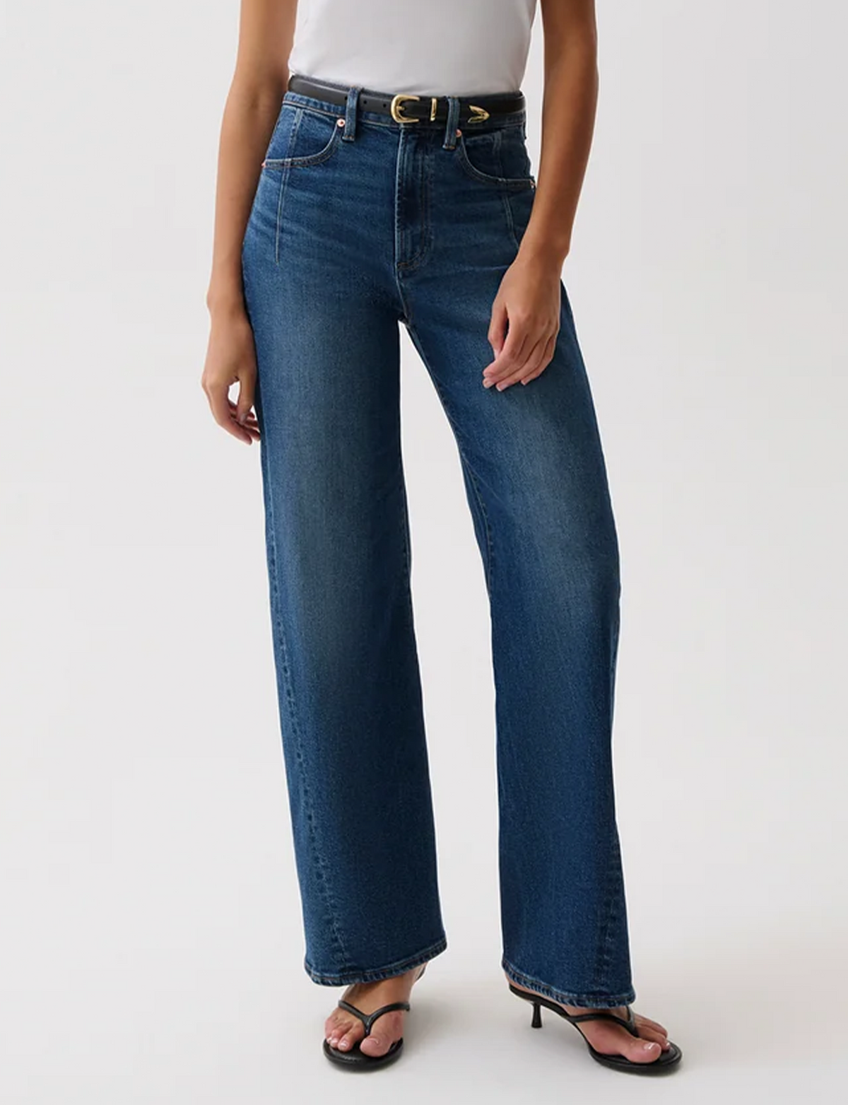 Kyra High Rise Bowed Wide Leg, Inkwell