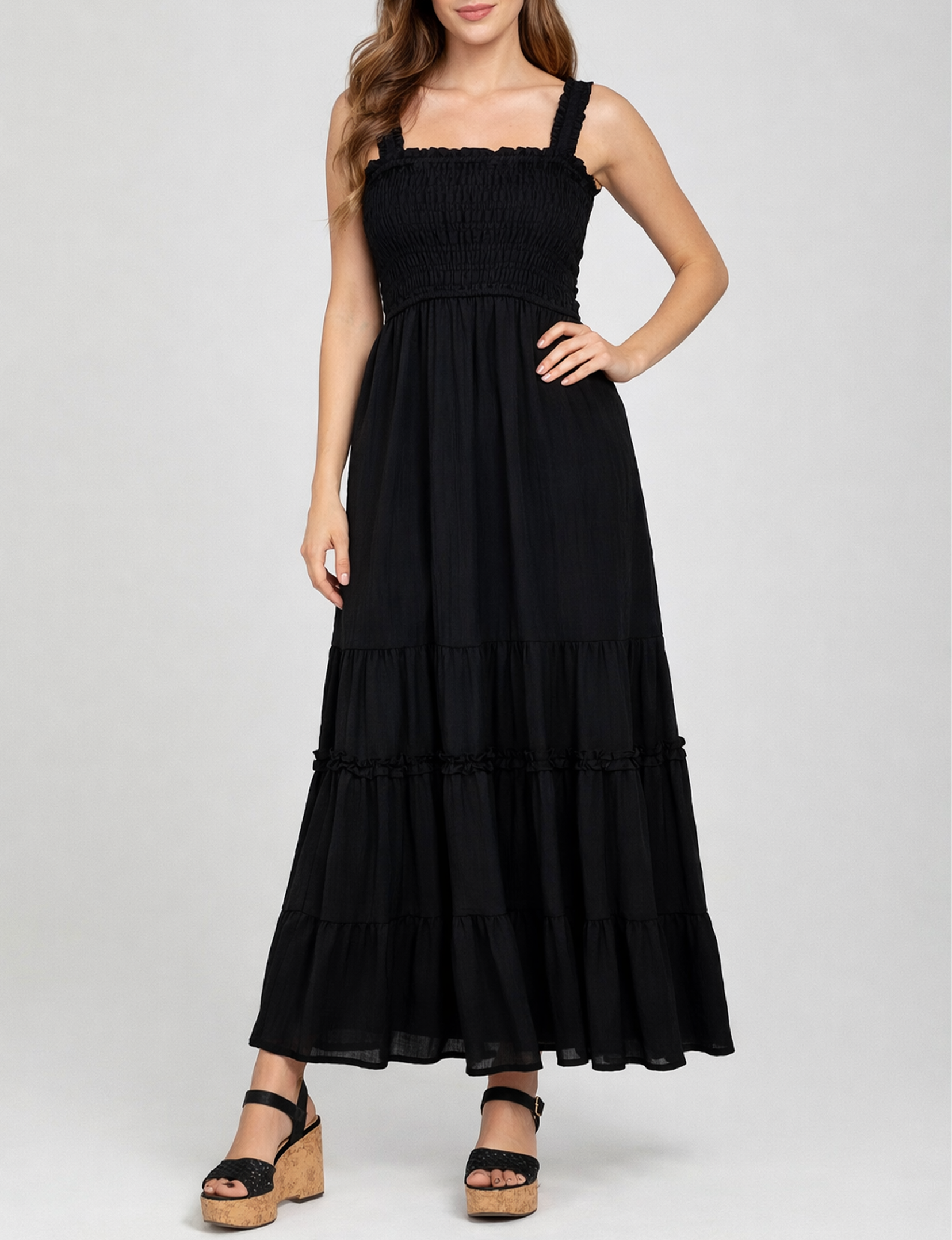 Shelle Maxi Dress, Black