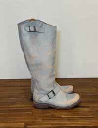 Freebird Tall Leather Boot, Distressed Stone