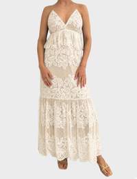 Annette Dress, Whisper White
