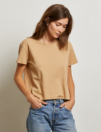 Harley Boxy Crew Tee, Suede